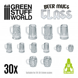 Chopes de bière - cristal | Hobby Accessoires
