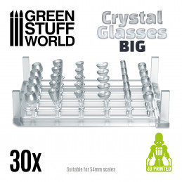 Vasos de cristal - Copas grandes Bits de Resina Transparente