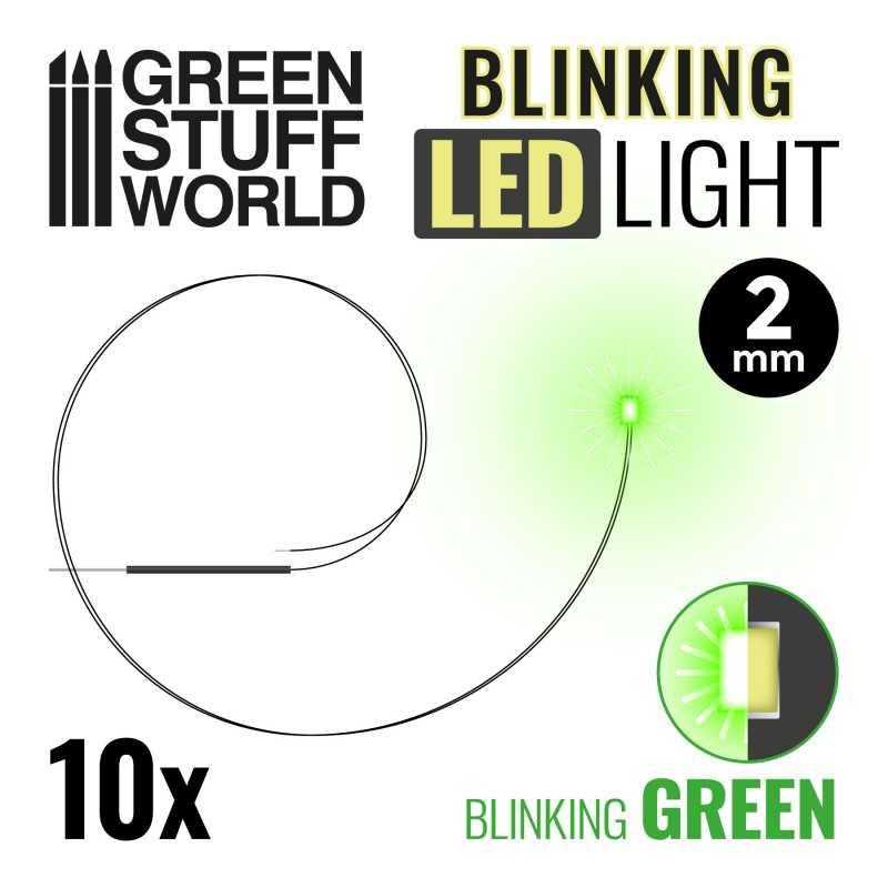 Feux clignotants LED - VERT | Lumières LED 2mm