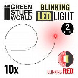 BLINKENDE LEDs - ROT - 2mm | LED-Leuchten 2mm