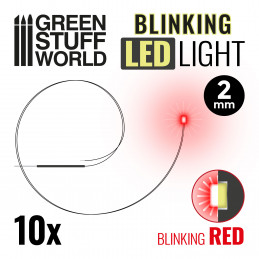 Feux clignotants LED - ROUGE - 2mm | Lumières LED 2mm