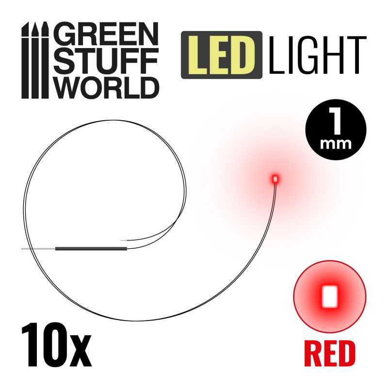 Luces LED ROJAS - 1mm Luces LED 1mm