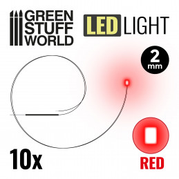 Rote LED-Leuchten - 2mm | LED-Leuchten 2mm