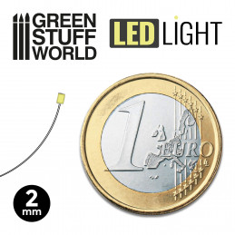 Warmes Weißes LED-Leuchten - 2mm | LED-Leuchten 2mm