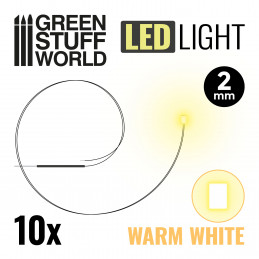 Lumières LED Blanche Chaude - 2mm | Lumières LED 2mm