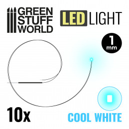 Kaltweiße LED-Leuchten - 1mm