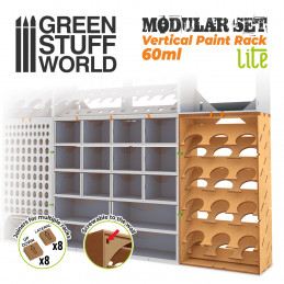 Vertical Paint Organizer 60ml - LITE | MDF Wood Displays