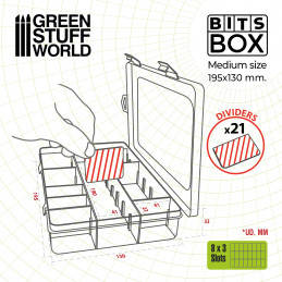 BITS BOX - Boîte en plastique - M | Boîte à accessoires