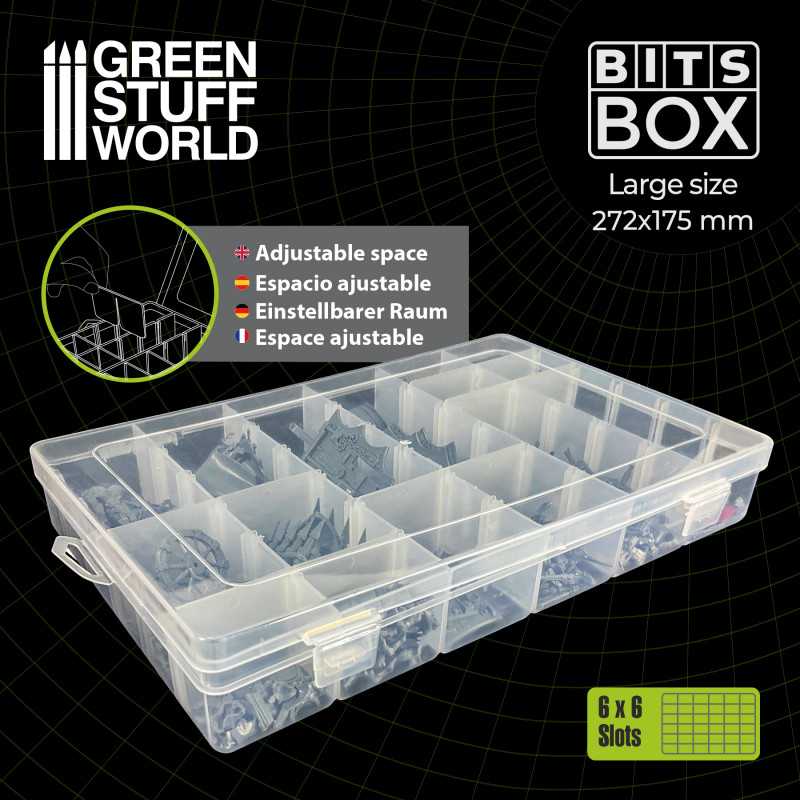 ▷ BITS BOX - Caja de plastico - L - Green Stuff World