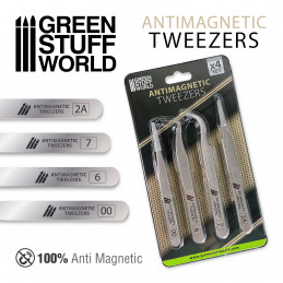 Anti-Magnetic Tweezers Assortment, Set of 5 - RioGrande