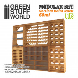 Vertical Paint Organizer 60ml - LITE | MDF Wood Displays