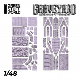 Silicone Moulds - GRAVEYARD | Terrain molds