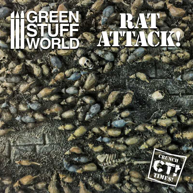 Placas de Ratas - RAT ATTACK! Placas resina - Crunch Times!