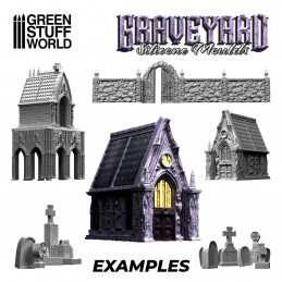 Silicone Moulds - GRAVEYARD | Terrain molds