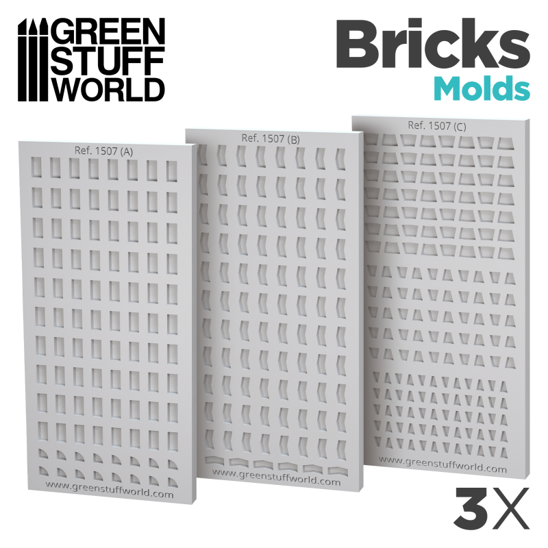 Silicone molds - BRICKS | Terrain molds