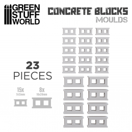 MOULES en Silicone - Bloc de Béton | Moules pour Décors