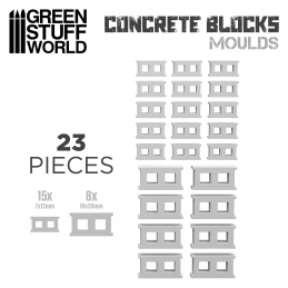 Silicone molds - Concrete Bricks | Terrain molds