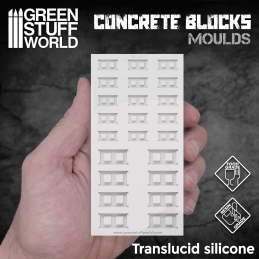 Silicone molds - Concrete Bricks
