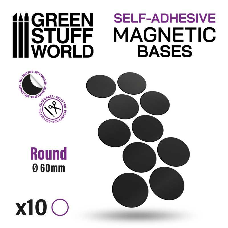 ▷ Round Magnetic Sheet SELF-ADHESIVE - 60mm