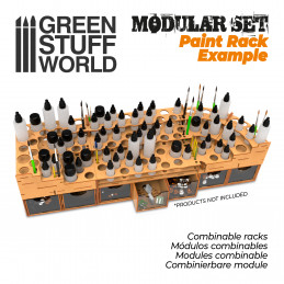 Modular Set 2x Drawers | MDF Wood Displays