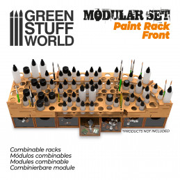 Modular Paint Rack - FRONT | MDF Wood Displays