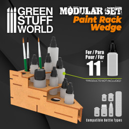 Modular Paint Rack - WEDGE | MDF Wood Displays