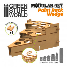 Modularer Farbhalter - Keil | MDF-Holz