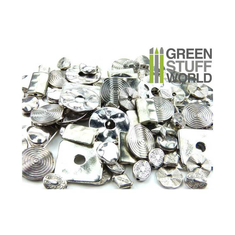 perles CONNECTEURS ronds Set 85gr - Petite | Fermoirs et Chaînes perles CONNECTEURS ronds Set 85gr - Petite | Fermoirs et Chaînes