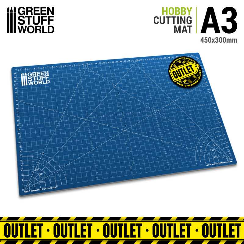 BLUE Scale Cutting Mat A3 - OUTLET