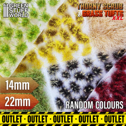 Grass TUFTS - OUTLET / DAMAGED - NATURAL COLOURS | OUTLET - Scenery and Resin
