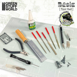 The Army Painter Hobby Tool Kit - 7-Piece Plastic Model Kit Tools for  Miniatures with Green Stuff & Model Glue - Beginners Model Building Kits,  Model