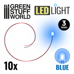 BLUE LED Lights - 3mm
