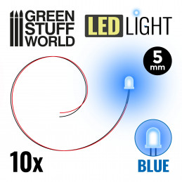 Luces LED AZUL - 5mm Luces LED 5mm