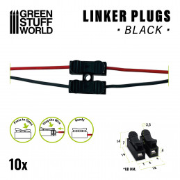 2pins Linker Plugs - Pack x10 | Hobby Electronics