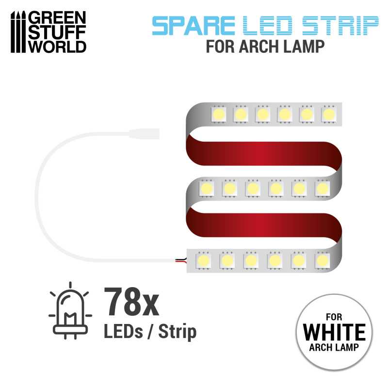 Bande LED de remplacement pour Lampe à arc - Faded White | Lampes à arc