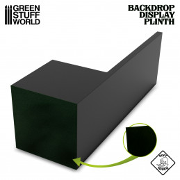 Gerade Backdrop-Sockel 6x6x6cm Schwarz | Gerade Backdrop-Sockel