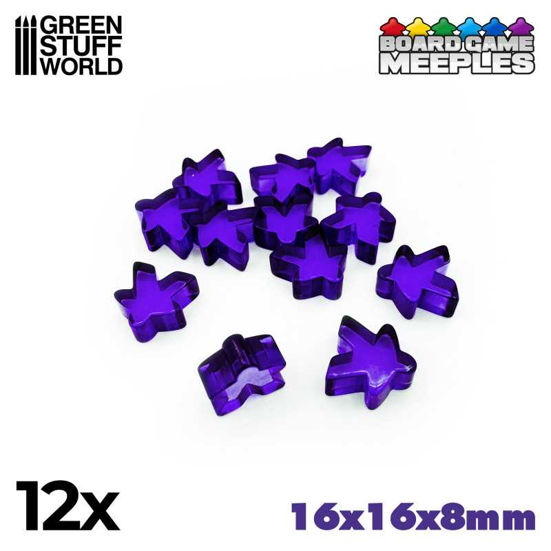 Meeples 16x16x8mm - Purple | Gaming Tokens and Meeples Meeples 16x16x8mm - Purple | Gaming Tokens and Meeples