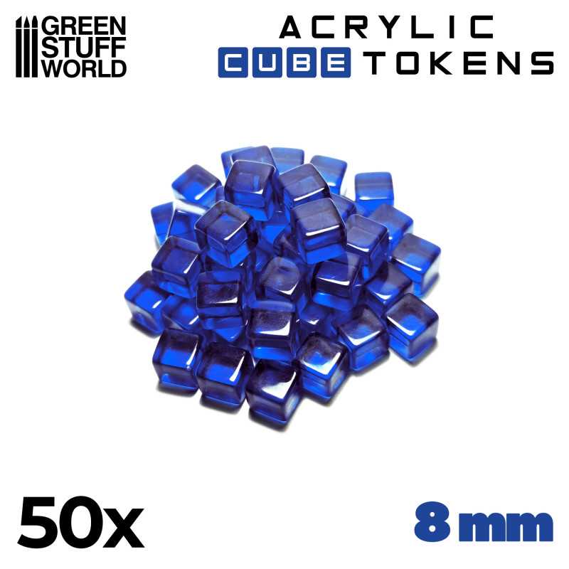 Tokens Cubetti da 8 mm - Blue | Token e Gettoni da Gioco