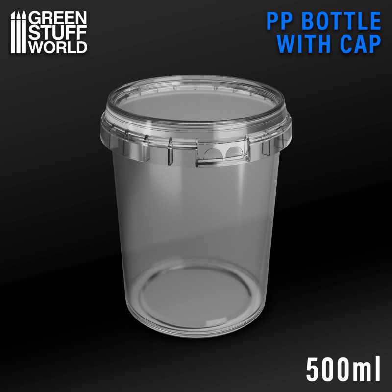 500ml PP bottle with Cap | Empty Paint Pots 500ml PP bottle with Cap | Empty Paint Pots