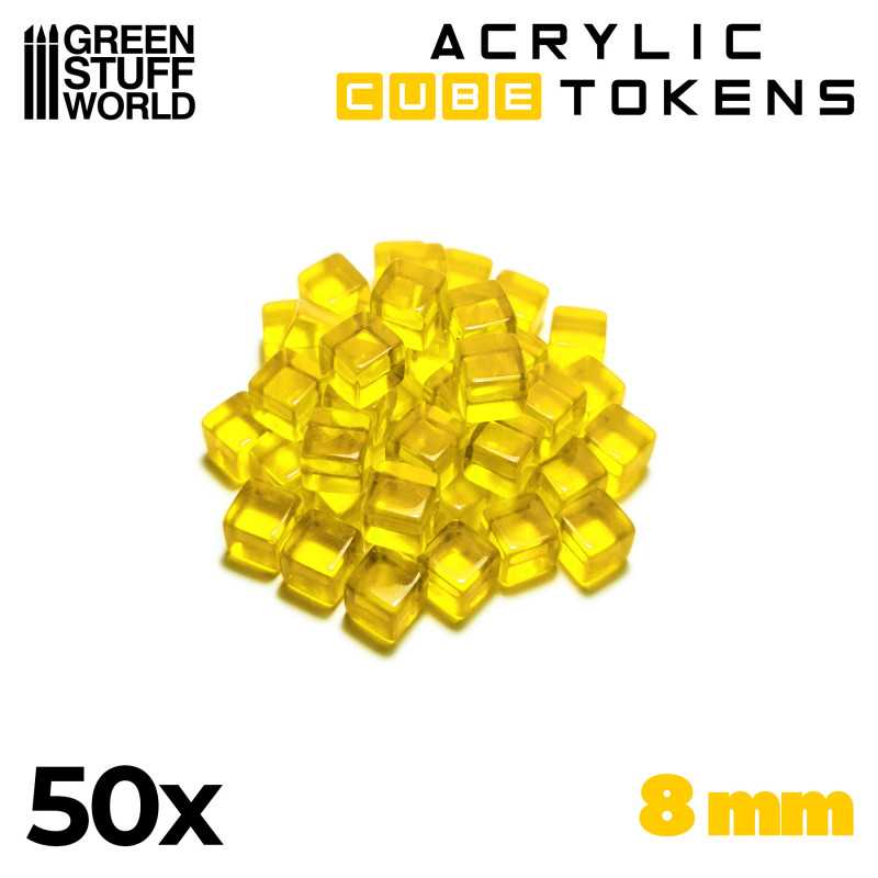 Tokens Cubetti da 8 mm - Giallo | Token e Gettoni da Gioco