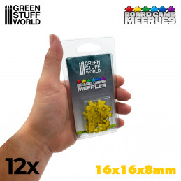 Meeples 16x16x8mm - Giallo | Token e Gettoni da Gioco