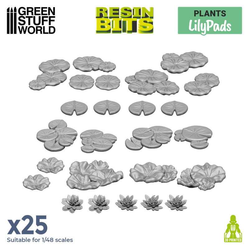 3D printed set - LILY PADS plants | Plants and vegetation 3D printed set - LILY PADS plants | Plants and vegetation