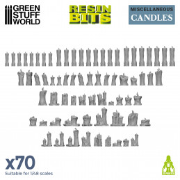 Set imprimé en 3D - Bougies en Résine | Bougies Warhammer compatibles