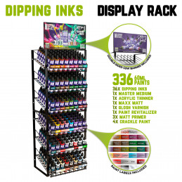 METAL DOUBLE DISPLAY - 60ml bottles with banner | Shop displays