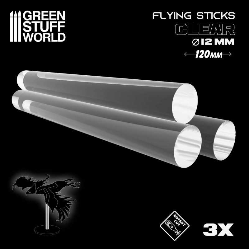 Acrylic Rods - Round 12 mm CLEAR | Flying Stem