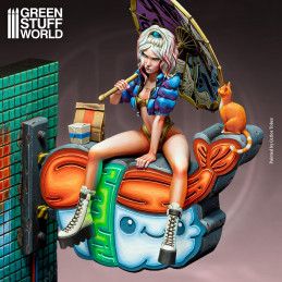 Neko Galaxy - Misty: Neon City lunch break | Neko Galaxy Miniatures