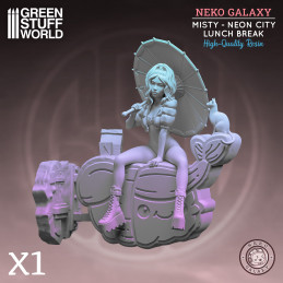 Neko Galaxy - Misty: Neon City lunch break | Neko Galaxy Miniatures