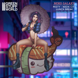 Neko Galaxy - Misty: Neon City lunch break | Neko Galaxy Miniatures