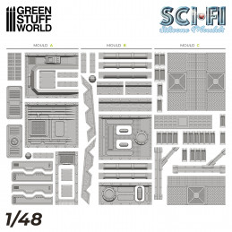 Moldes de Silicona - Molde Sci-Fi Moldes Escenografia