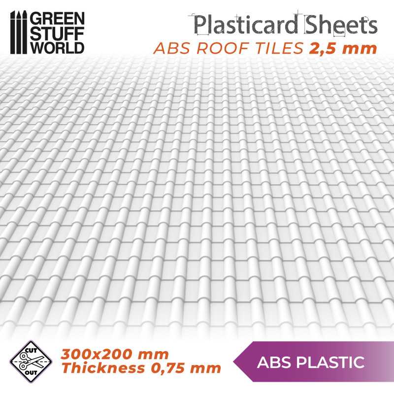 Plancha Plasticard TEJAS - tamaño A4